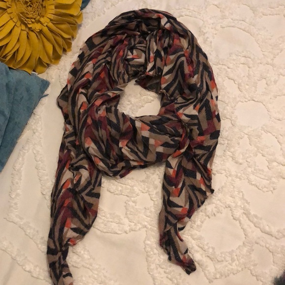 Sparkly brown, black, and pink scarf - Picture 1 of 1